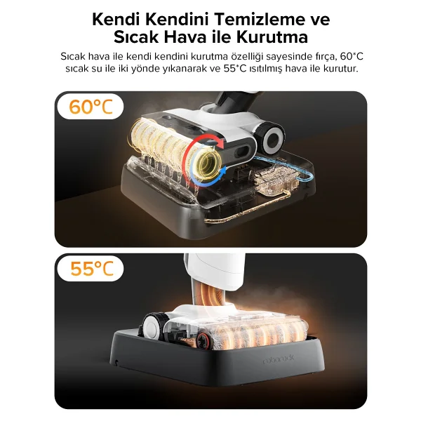 Roborock Flexi Pro Islak Kuru Şarjlı Dikey Süpürge - Görsel 5