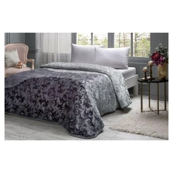 Özdilek Silver Tek Kişilik Battaniye Gri Renkte 155x215 - 155 X 215 Cm - Görsel 2