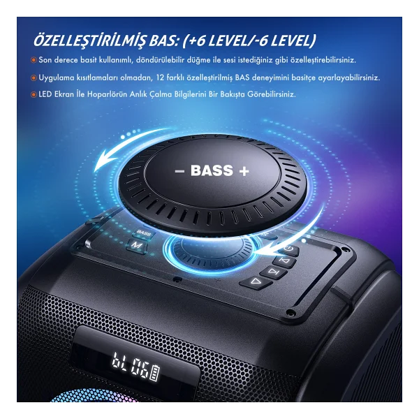 W-King T9 Pro Bluetooth Hoparlör - Görsel 9