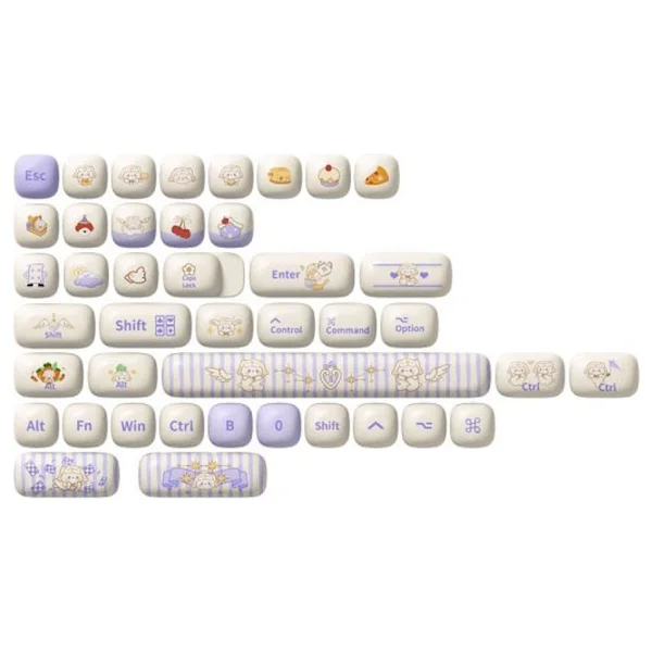 AKKO Magic Lop Bunny PBT 138 Adet Keycap Set - Görsel 2