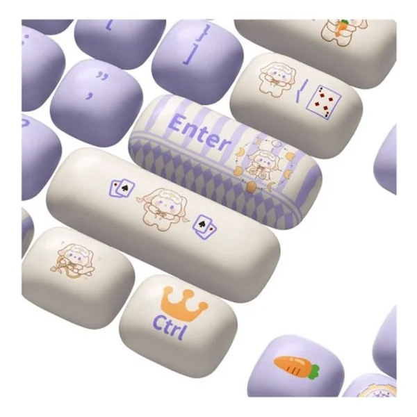 AKKO Magic Lop Bunny PBT 138 Adet Keycap Set - Görsel 4