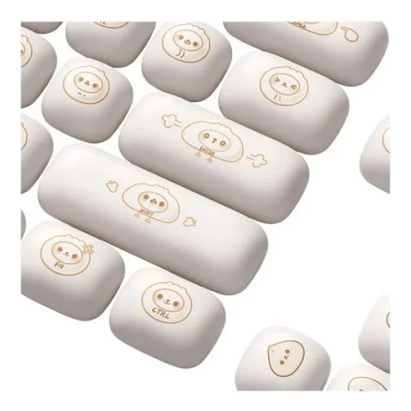 AKKO Steamed Buns PBT 138 Adet Keycap Set - Görsel 4