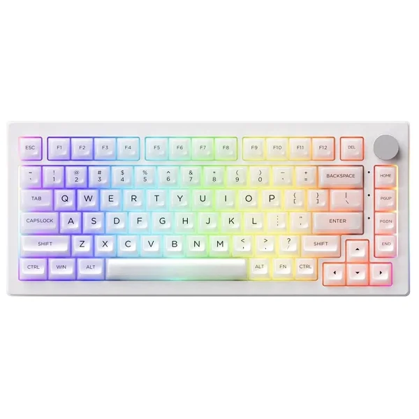 Akko 5075b Plus Dracula Castle RGB %75 Tkl V3 Cream Yellow Pro Switch Kablolu/Kablosuz Mekanik Oyuncu Klavyesi - Görsel 7