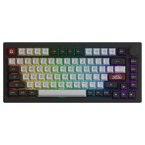 Akko 5075b Plus Dracula Castle RGB %75 Tkl V3 Cream Yellow Pro Switch Kablolu/Kablosuz Mekanik Oyuncu Klavyesi - Görsel 9