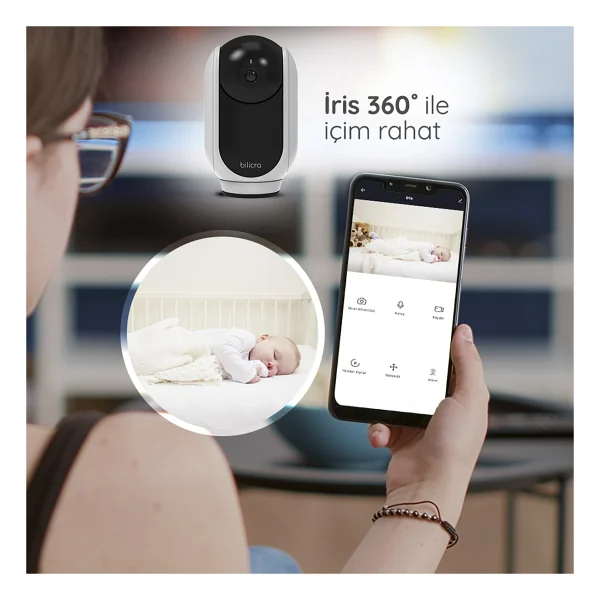 Bilicra Iris 3 Mp 360 Derece Wi-Fi Akıllı Kamera - Görsel 5