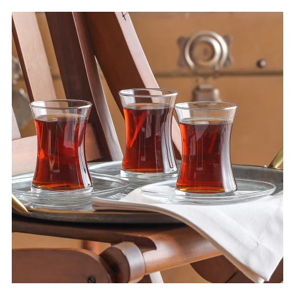 Lav Zen Cam Çay Seti 6 Kişilik 170 ml (6 Çay Bardağı, 6 Çay Tabağı) - Görsel 6