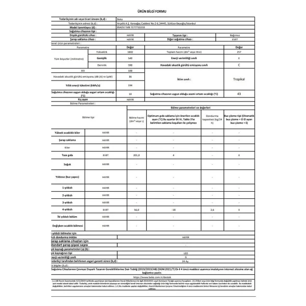 Beko 854257 MB Çift Kapılı Buzdolabı - Görsel 5
