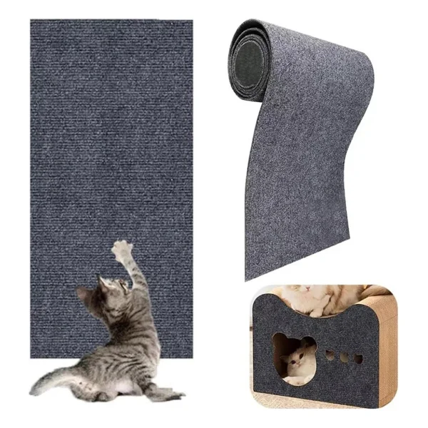 Katflex Antrasit Yapışkanlı Koltuk Kenarı Koruyucu Kedi Tırmalama Halısı - Görsel 6