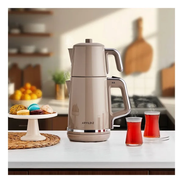 Aryıldız Tea Style 2000 W Bej Çay Makinesi - Görsel 2