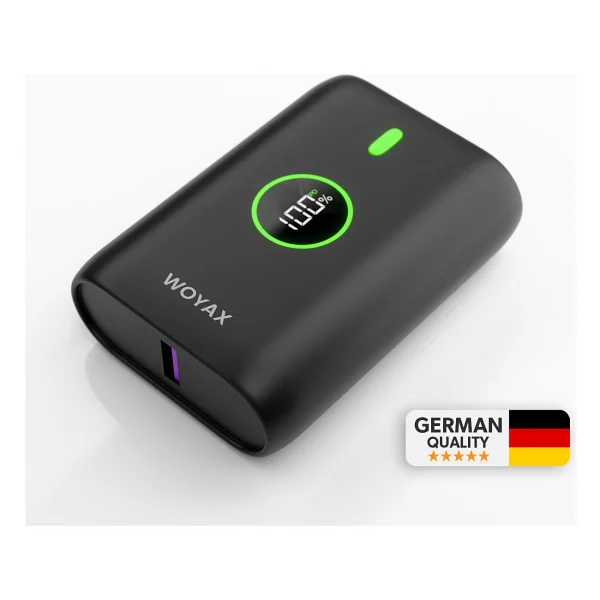 Woyax By Deji Powerbank 10000 mAh 22.5w Hızlı Taşınabilir Şarj Cihazı - Siyah - Görsel 9