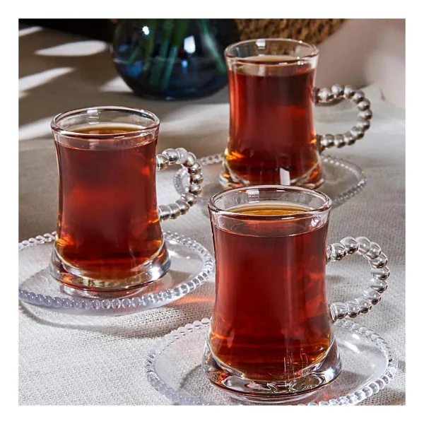 Perotti Pearl Boncuklu 12 Parça 6 Kişilik Çay Takımı - Görsel 3