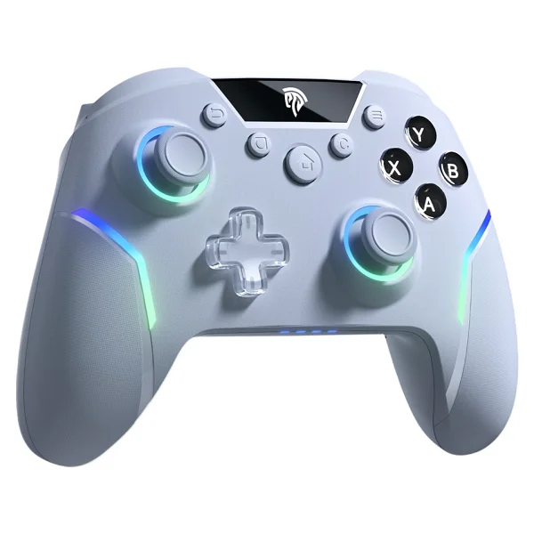 Easysmx X20 - Kablosuz Gamepad - Hall Effect Stick - RGB - 1000hz - 6-Axis Gyro - PC/Switch/Steam Uyumlu - Beyaz - Görsel 4