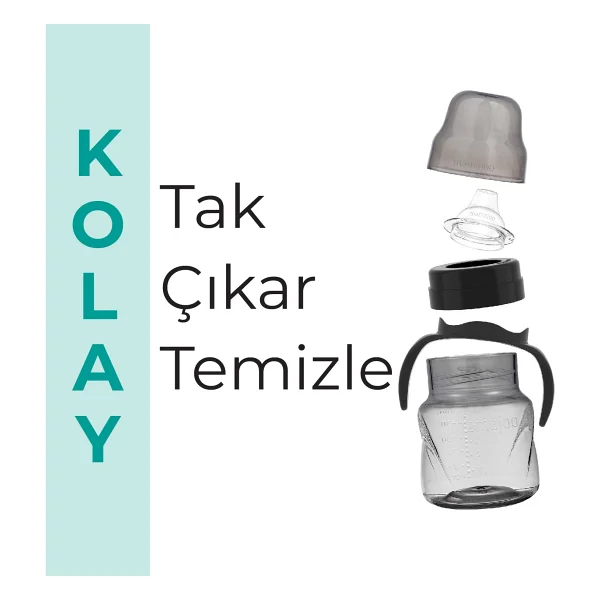 Mamajoo Kulplu Akıtmaz Eğitici Bardak 160 Ml - Görsel 6