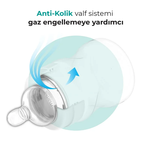 Mamajoo Antikolik Biberon Emziği Seti 6 Ay+ Orta Akışlı, İkili - Saklama Kabı Hediyeli - 6+ Ay - Görsel 8