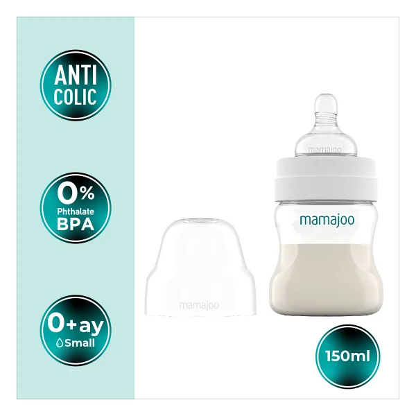 Mamajoo Antikolik Biberon 150 ml 0 Ay+ Yavaş Akışlı - Görsel 2