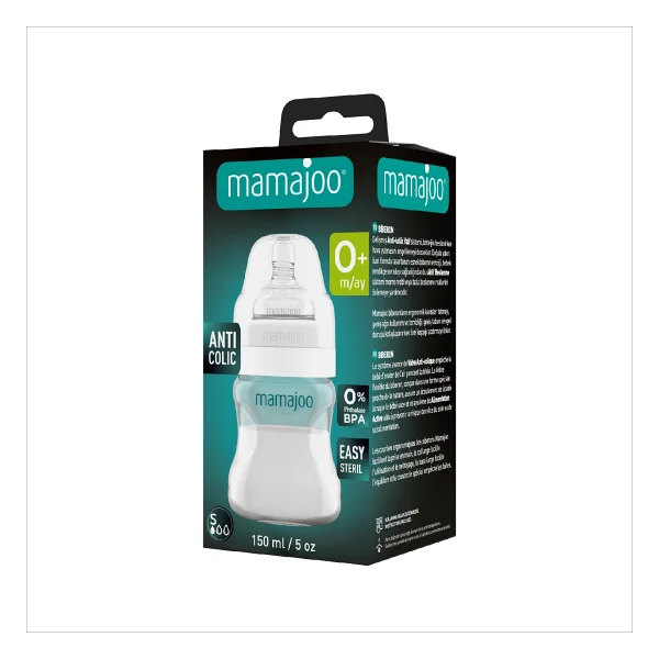 Mamajoo Antikolik Biberon 150 ml 0 Ay+ Yavaş Akışlı - Görsel 8