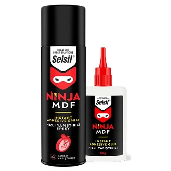 Selsil Ninja 200 Ml + 50 Gr Mdf Hızlı Yapıştırıcı - Görsel 2