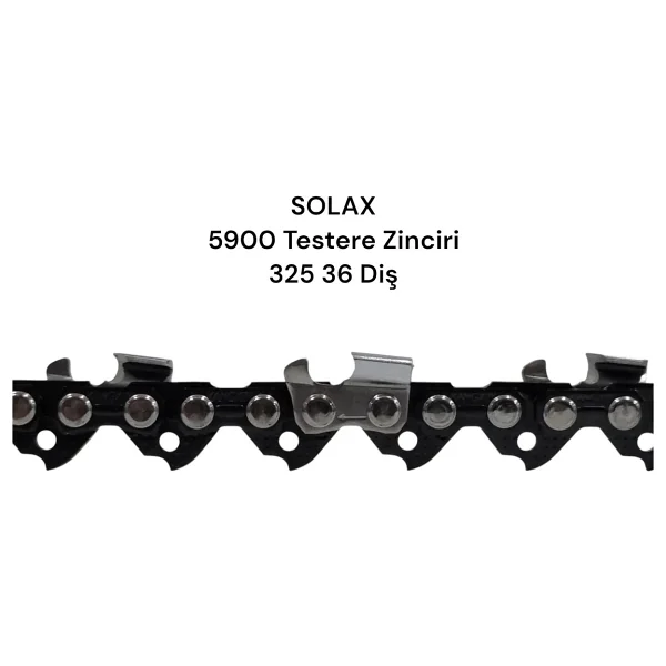 Solax 5900 Motorlu Testere Zinciri 325 36 Diş Köşeli 1.5Mm - Görsel 5