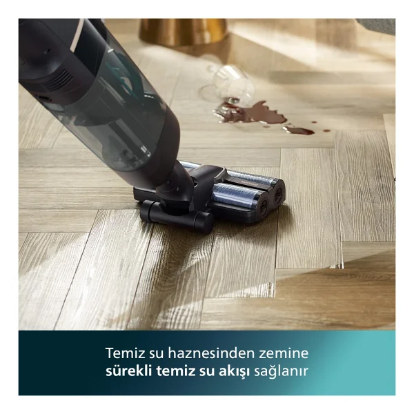 Philips Aqua Trio Xw7110/01 Islak Kuru Şarjlı Dikey Süpürge - Görsel 4