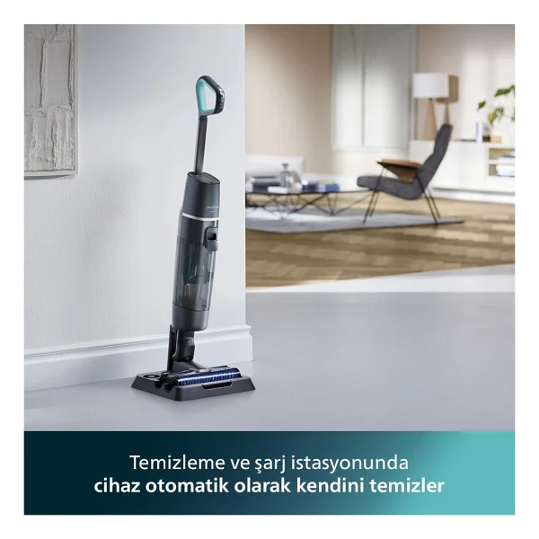 Philips Aqua Trio Xw7110/01 Islak Kuru Şarjlı Dikey Süpürge - Görsel 8