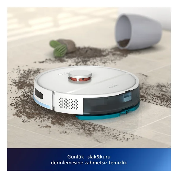 Philips Homerun 2000 Serisi Xu2100 Çöp İstasyonlu Akıllı Robot Süpürge - Görsel 9