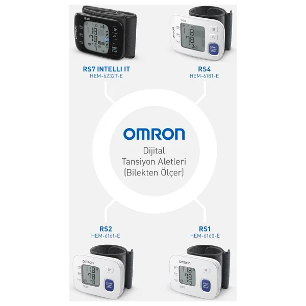 Omron Rs1 Hem-6160-E Intellisense Bilekten Dijital Tansiyon Aleti - Görsel 4