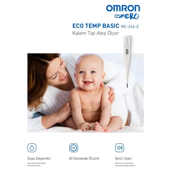 Omron Eco Temp Basic Mc-246-E Dijital Ateş Ölçer - Görsel 6