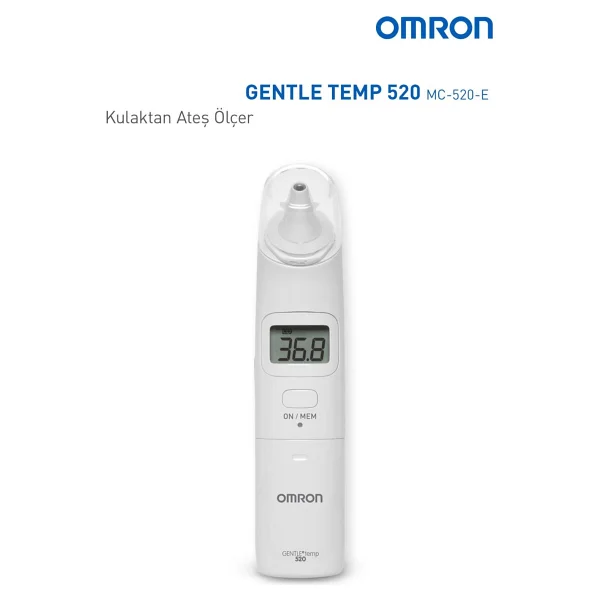 OMRON Gentle Temp 520 Kulaktan 1 sn'de Ölçüm Yapan Yüksek Hassasiyetli Ateş Ölçer - Görsel 2