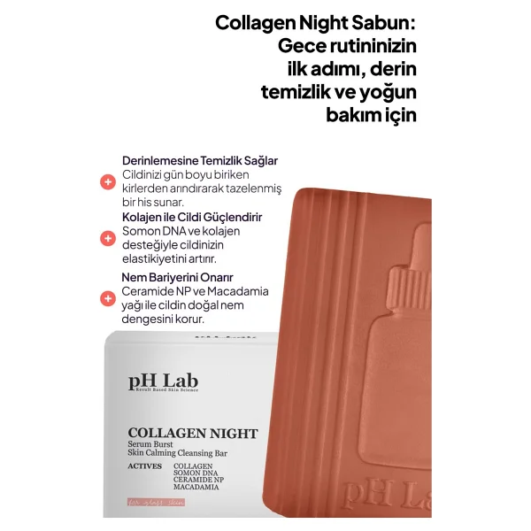 Ph Lab Collagen Night Somon Dna 50 Gr Sabun - Görsel 4