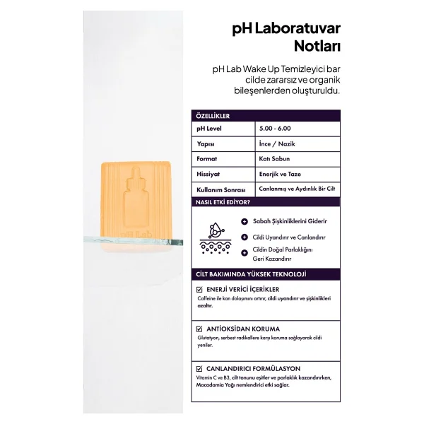 Ph Lab Wake Up 50 Gr Kafein İçeren Sabun - Görsel 3