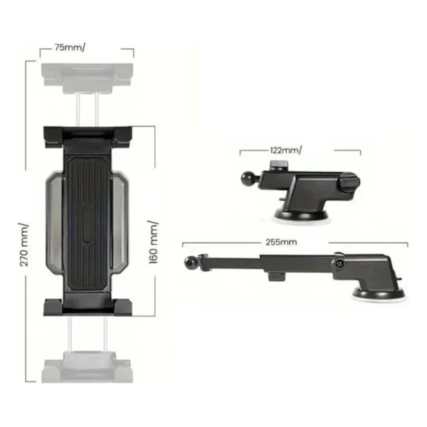 Asfal 14 İnç Uyumlu Araç İçi Telefon Ve Tablet Tutucu 360° Dönebilen Masaüstü Telefon Ve Tablet Standı - Görsel 3