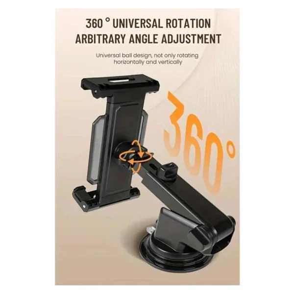 Asfal 14 İnç Uyumlu Araç İçi Telefon Ve Tablet Tutucu 360° Dönebilen Masaüstü Telefon Ve Tablet Standı - Görsel 4