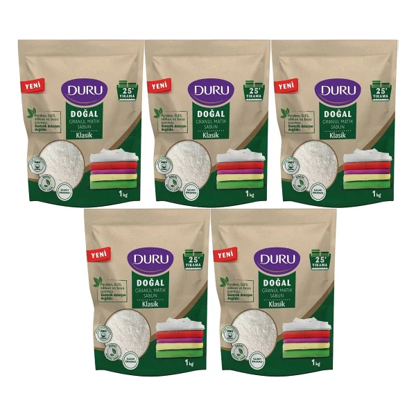 Duru Klasik Granül Matik Sabun 1 Kg 5'li - Görsel 6