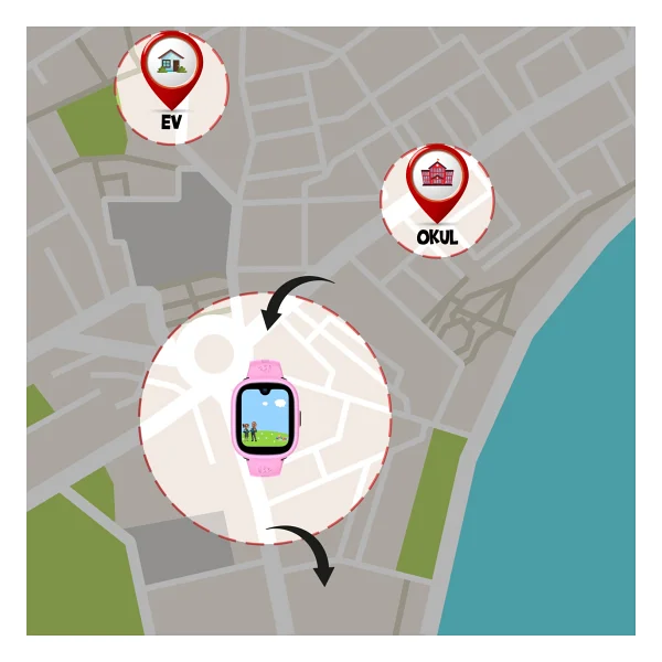 Wiky Watch 5 Plus Pembe Akıllı Çocuk Saati - Görsel 8