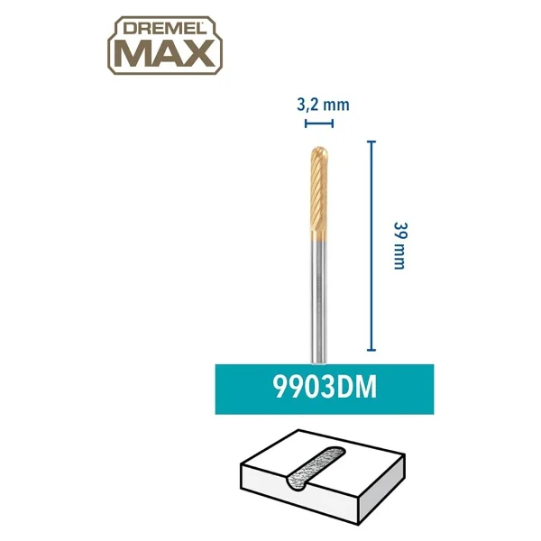 Dremel Max Tungsten Karbit Freze 3,2 Mm (9903dm) - Görsel 3