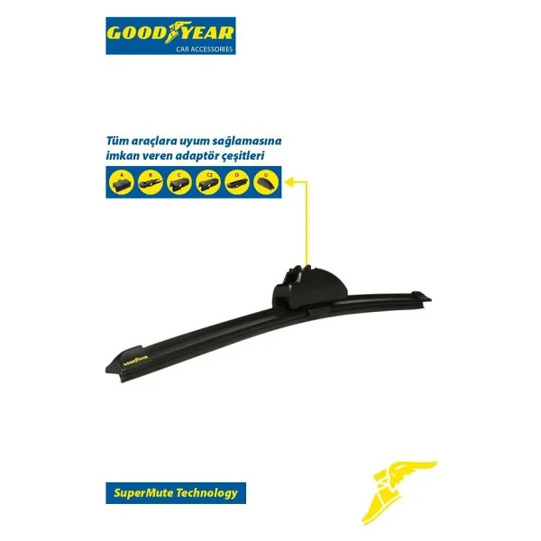 Goodyear Cıtroen C4 Grand Pıcasso Supermute 2'li Muz Silecek Takımı 2007-2018 Mpv (750mm+750mm) - Görsel 4