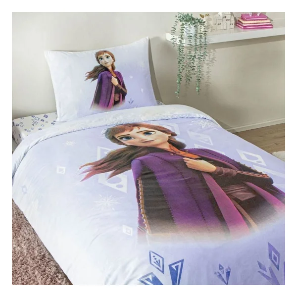 Taç Disney Frozen Diamond Pamuk Tek Kişilik Nevresim Takımı - Görsel 3