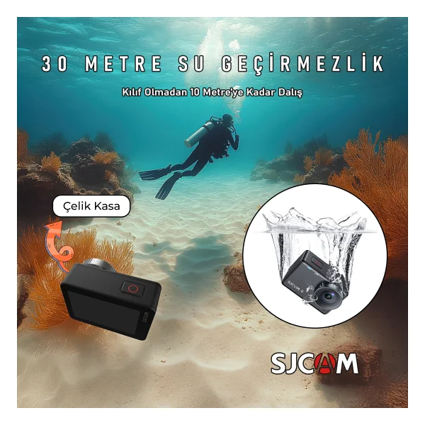 Sjcam Sj10 Pro Wi-Fi 4K Beyaz Aksiyon Kamerası - Görsel 4
