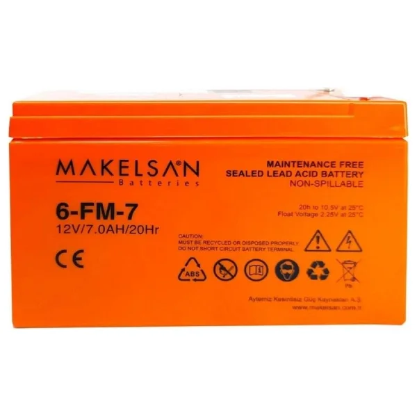 Makelsan 12v-7ah Kuru Tip Akü - Görsel 3