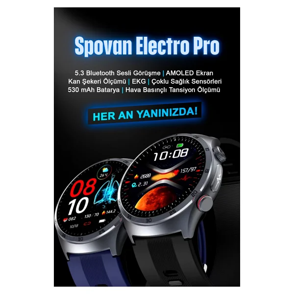 Spovan Electro Pro Akıllı Saat - Görsel 5