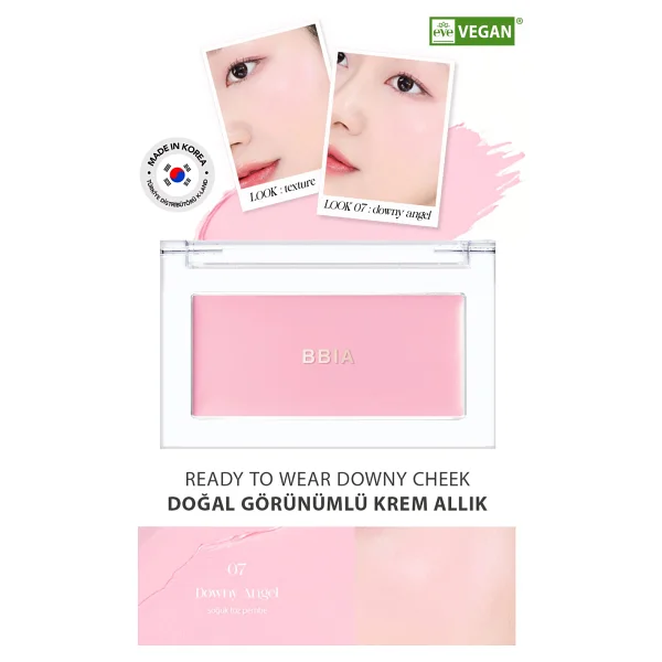 BBIA Ready To Wear Downy Kalıcı ve Doğal Görünümlü Krem Allık - Görsel 2