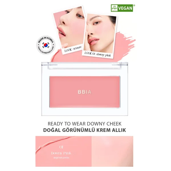 BBIA Ready To Wear Downy Kalıcı ve Doğal Görünümlü Krem Allık - Görsel 3