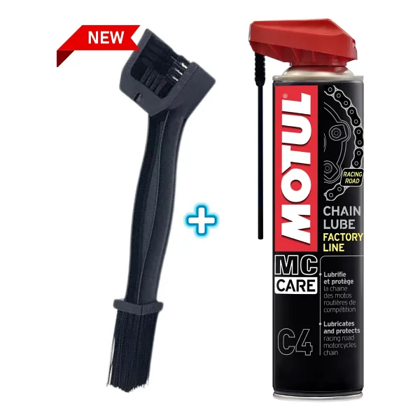 C4 Motosiklet Zincir Yağı 400 Ml + Zincir Temizleme Fırçası Hediye - 1 - Görsel 2