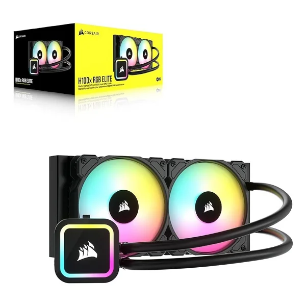 Corsair İcue H100x RGB Elıte Cw-9060065-Ww2 240 Mm İşlemci Sıvı Soğutucu - Görsel 2