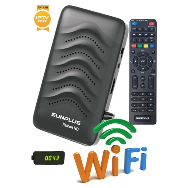 Sunplus Astra Falcon Wi-Fi Full HD Uydu Alıcısı - Görsel 2