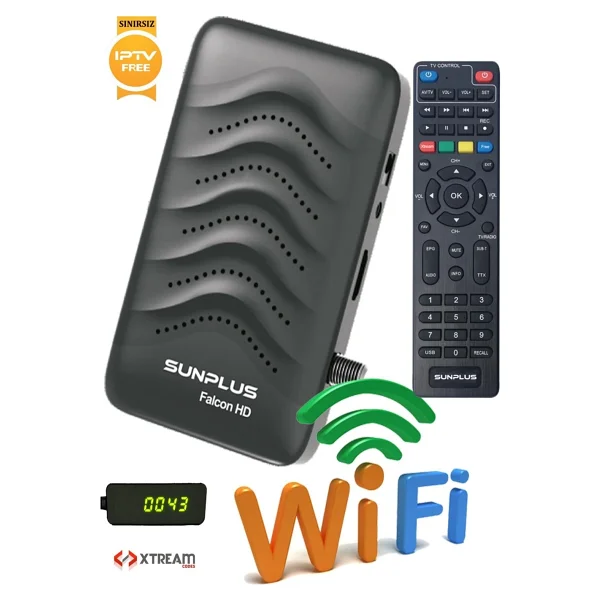 Sunplus Astra Falcon Wi-Fi Full HD Uydu Alıcısı - Görsel 4