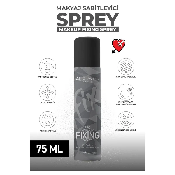 Alix Avien Pro Fixing 75 Ml Makyaj Sabitleyici Sprey - Görsel 5