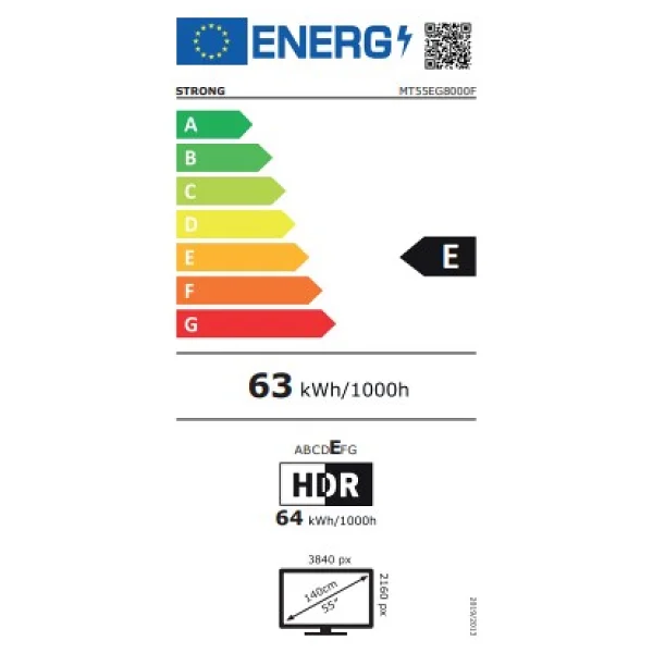 Strong Mt55eg8000qf 4K Ultra HD 55" 140 Ekran Uydu Alıcılı Google Smart QLED TV - Görsel 6