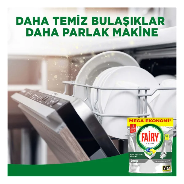 Fairy Platinum Bulaşık Makinesi Tableti 60'lı - Görsel 4