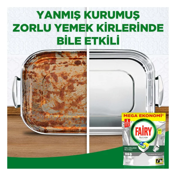 Fairy Platinum Bulaşık Makinesi Tableti 60'lı - Görsel 9